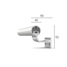 UCHWYT Aluminiowy MCE40/45 EKONOMICZNY